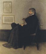 Sir William Orpen Portrait of Thomas Carlyle oil on canvas